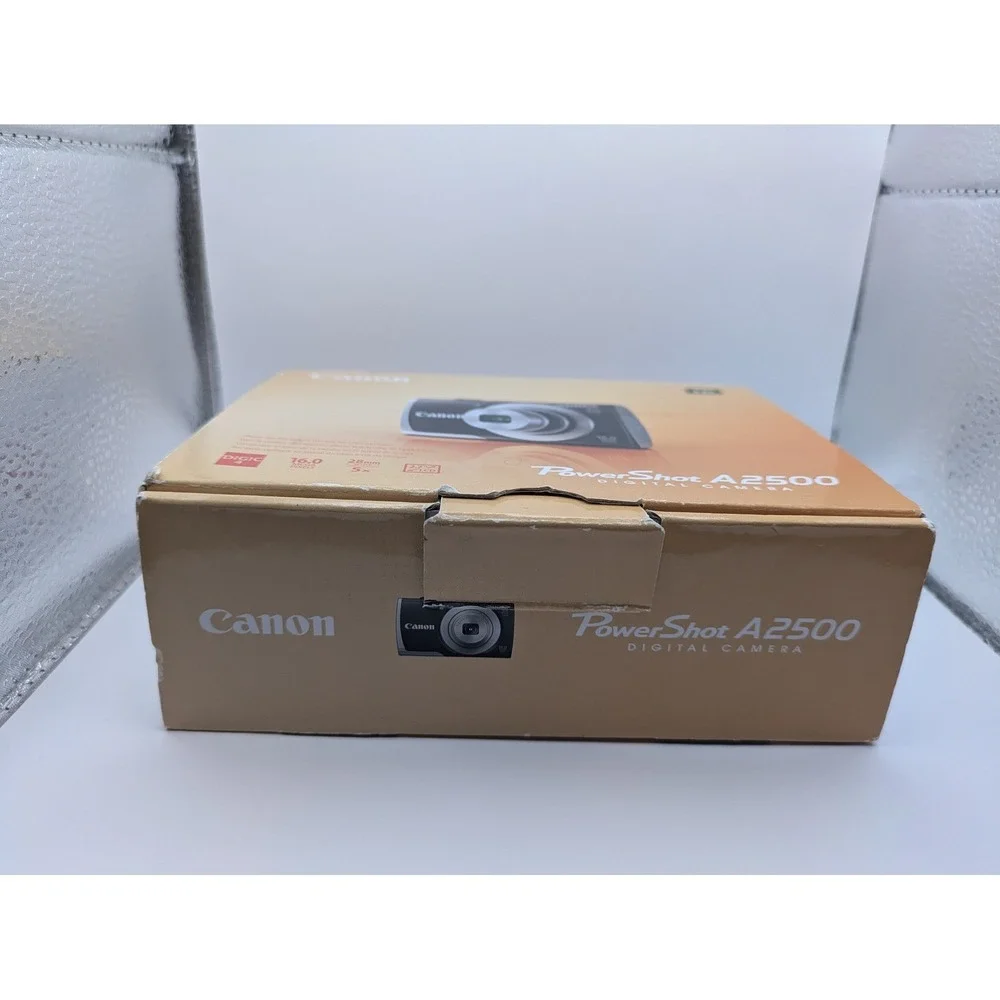 Canon PowerShot A2500 Digital Camera Box and Pictured Manuals‎ ONLY- NO CAMERA